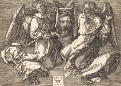 De Sudarium Gehouden door Twee Engelen, 1513 door Albrecht Dürer