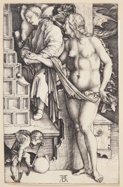 De Verzoeking van de Luiaard - De Droom van de Dokter door Albrecht Dürer
