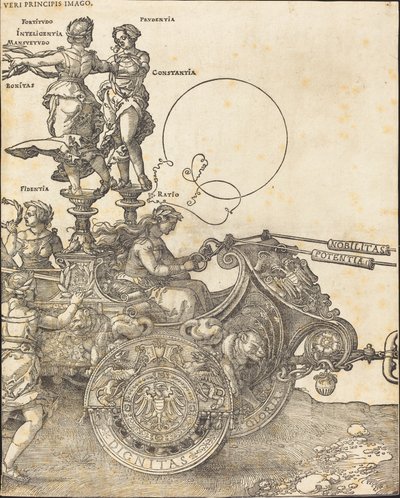 De Triomfwagen van Maximiliaan I (De Grote Triomfwagen) [plaat 2 van 8] door Albrecht Dürer