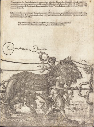 De Triomfwagen van Maximiliaan I (De Grote Triomfwagen) [plaat 4 van 8] door Albrecht Dürer