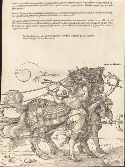 De Triomfwagen van Maximiliaan I (De Grote Triomfwagen) [plaat 7 van 8] door Albrecht Dürer
