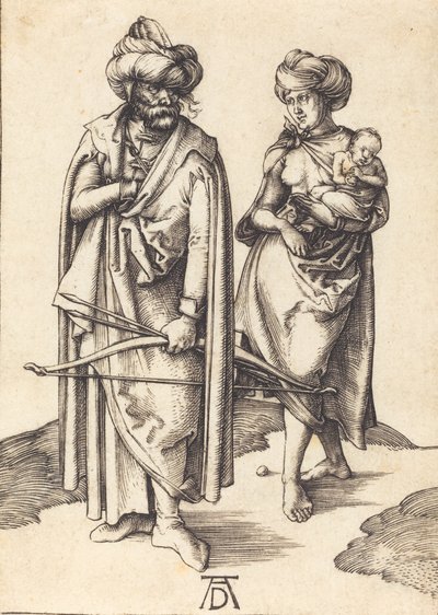 De Turkse Familie, ca. 1495-1496 door Albrecht Dürer