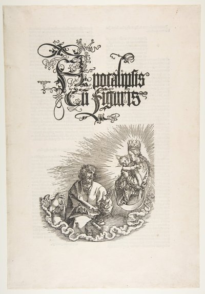 De Maagd Verschijnt aan Sint Jan, uit De Apocalyps. door Albrecht Dürer