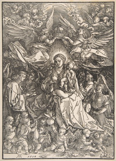 De Maagd Omringd door Veel Engelen door Albrecht Dürer