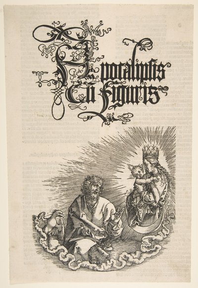De Maagd en Sint Jan, uit de Apocalyps door Albrecht Dürer