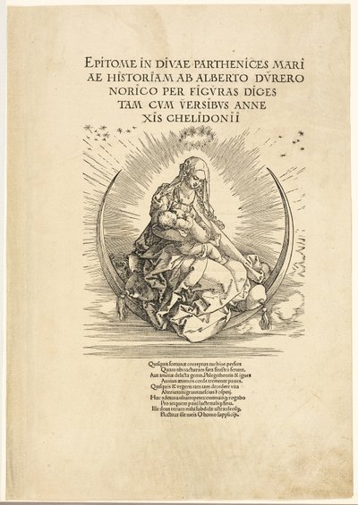 De Maagd op de Maan, uit Het Leven van de Maagd door Albrecht Dürer