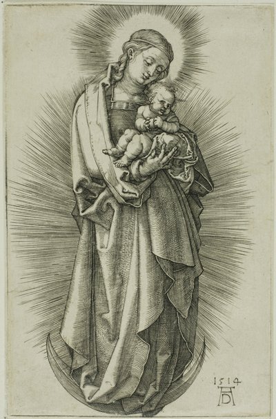 De Maagd op de Halve Maan met een Diadeem door Albrecht Dürer