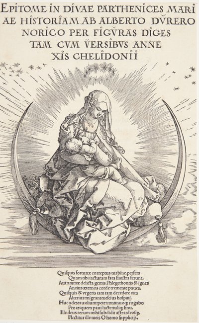 De Maagd op de maansikkel door Albrecht Dürer