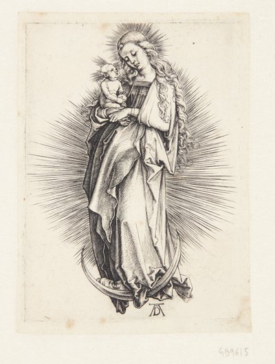 De Maagd op de maansikkel door Albrecht Dürer