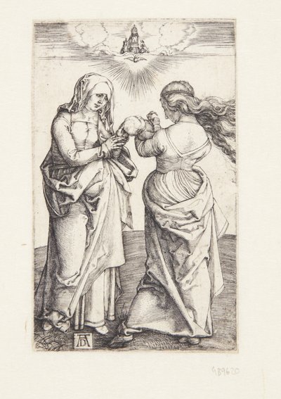 De Maagd met het Christuskind en St. Anna door Albrecht Dürer