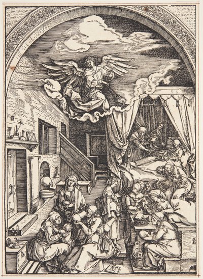 De geboorte van de Maagd door Albrecht Dürer