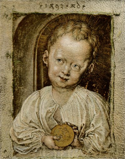 De jongen Jezus als Redder door Albrecht Dürer