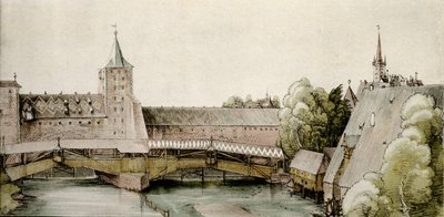 De droogdok bij Hallertor in Neurenberg door Albrecht Dürer