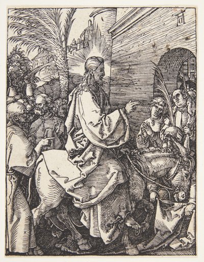 De intocht in Jeruzalem door Albrecht Dürer
