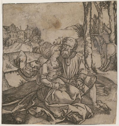 Het slecht bij elkaar passende paar, ca. 1495 door Albrecht Dürer