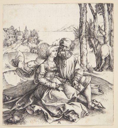 Het slecht bij elkaar passende paar door Albrecht Dürer