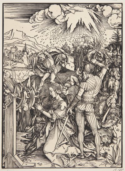 Het martelaarschap van St. Catherine door Albrecht Dürer