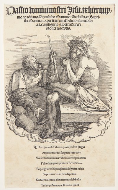 Titelpagina: De bespotting van Christus door Albrecht Dürer