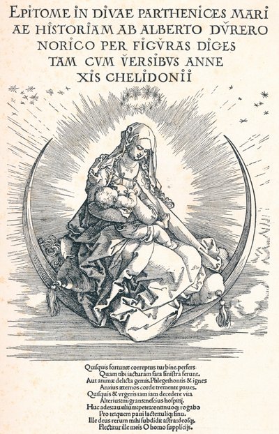 Titelpagina van het Leven van de Maagd, 1511 door Albrecht Dürer