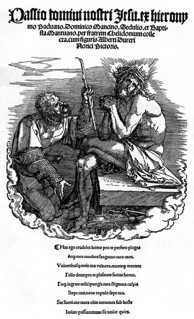 Titelpagina van de serie De Grote Passie door Albrecht Dürer