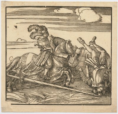 Toernooi, ca. 1516 door Albrecht Dürer