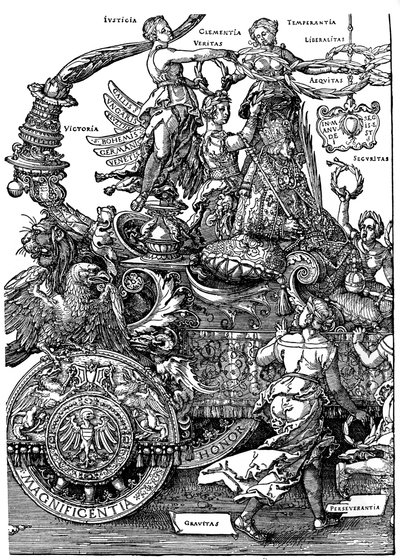Triomfantelijke Terugkeer van Maximiliaan I, 1512-1522, 1936 door Albrecht Dürer