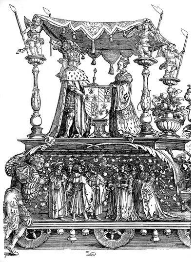 Triomfantelijke terugkeer van Maximiliaan I, 1515 door Albrecht Dürer