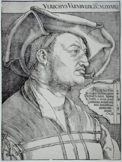 Ulrich Varnbüler (Bartsch 155) door Albrecht Dürer