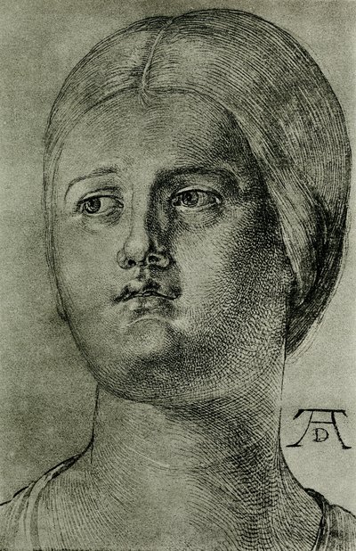 Hoofd van Venetiaanse vrouw door Albrecht Dürer