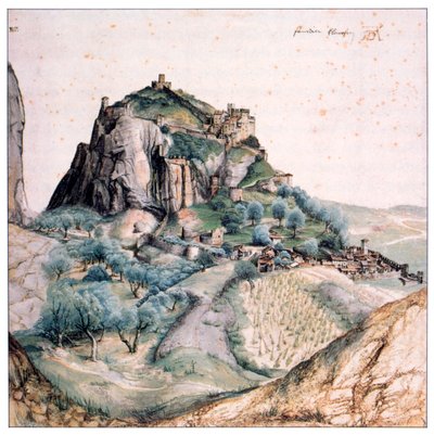 Uitzicht op Arco, 1495 door Albrecht Dürer