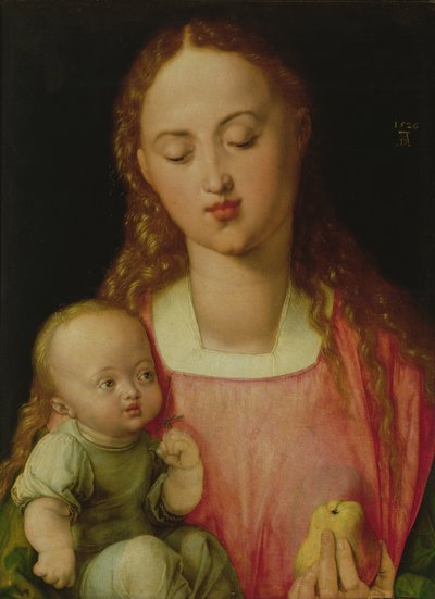 Maagd en Kind, ook bekend als Maagd met de Peer, 1526 door Albrecht Dürer
