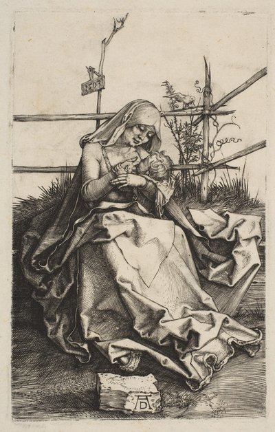 Maagd en kind op een grasrijke bank, 1503 door Albrecht Dürer