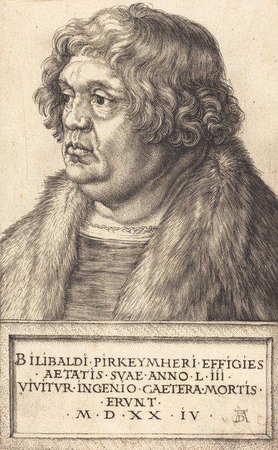 Willibald Pirckheimer, 1524 door Albrecht Dürer