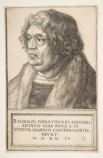 Willibald Pirckheimer, 1524 door Albrecht Dürer