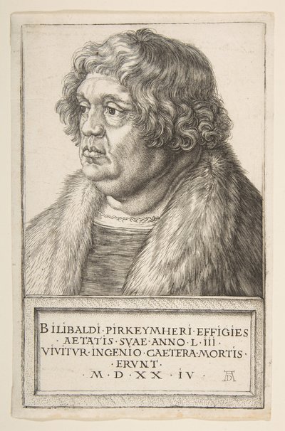 Willibald Pirckheimer, 1524 door Albrecht Dürer