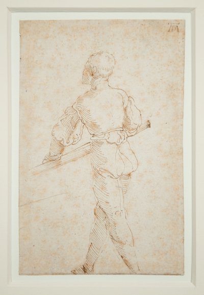 Een man met een roeispaan door Albrecht Dürer