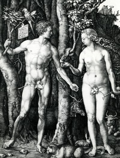Adam en Eva door Albrecht Dürer