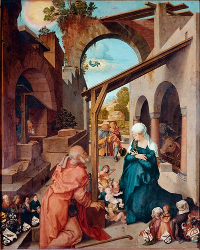 Paumgartner Altaarstuk: Geboorte door Albrecht Dürer
