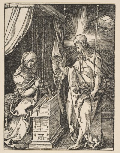 Christus verschijnt aan zijn moeder, uit de Kleine Passie, ca. 1510 door Albrecht Dürer