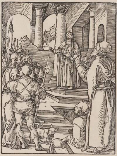 Christus voor Annas door Albrecht Dürer