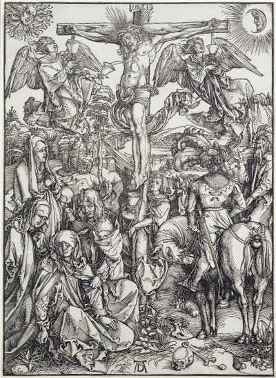 Christus aan het kruis (De Grote Passie) (gravure) door Albrecht Dürer