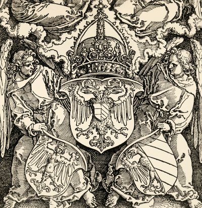 Wapen van het Duitse rijk, gravure door Albrecht Dürer