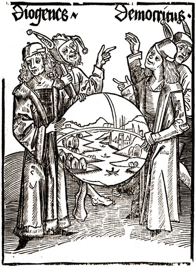 Diogenes (-413 - -327) en Democritus (-460 - -370) - in 