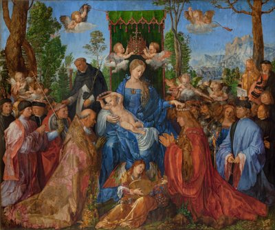 Feest van de Rozenkransen, 1506 door Albrecht Dürer