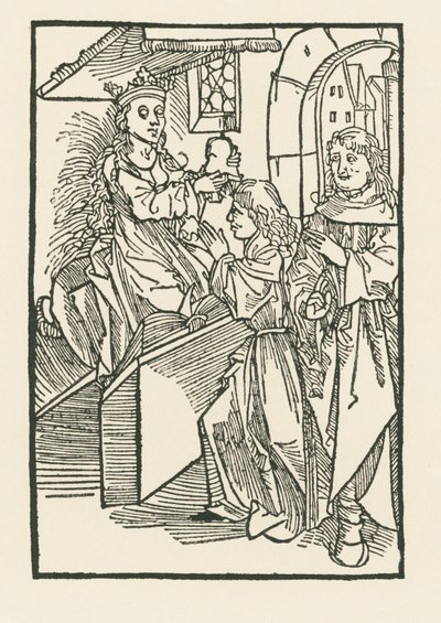Illustratie op de titelpagina van " Oratio Cassandre Venete ". door Albrecht Dürer or Duerer