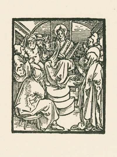 Jezus onder de dokters door Albrecht Dürer or Duerer