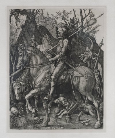 Ridder, dood en de duivel door Albrecht Dürer or Duerer