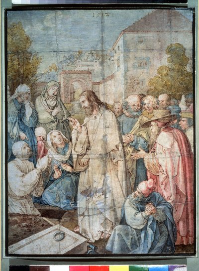 De opstanding van Lazarus door Albrecht Dürer