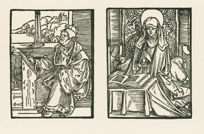 Magister Matthias, kanunnik van Linkoeping en Sint Birgitta door Albrecht Dürer or Duerer