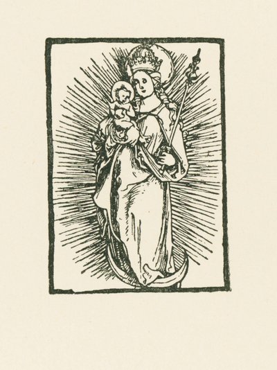 Maria Maagd als Koningin van de Hemel in de Zon door Albrecht Dürer or Duerer